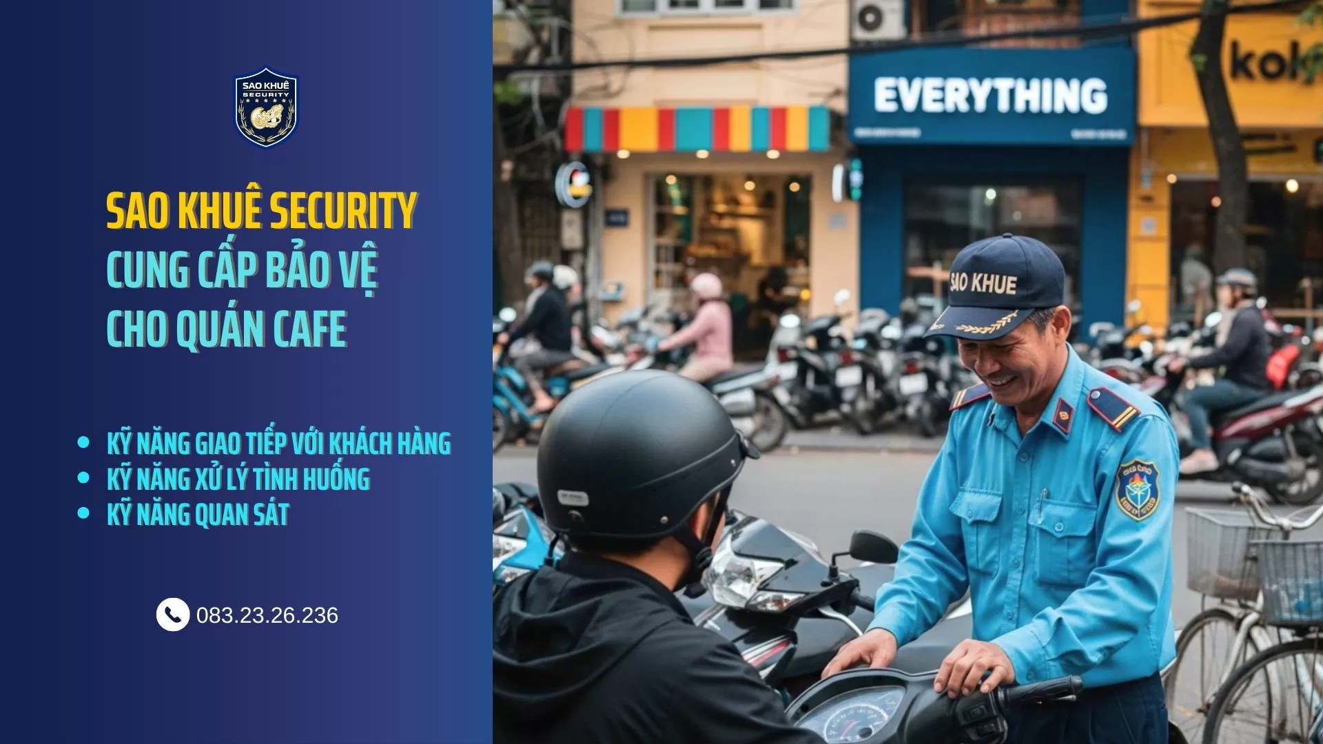 Cung cấp nhân sự bảo vệ cho quán cafe