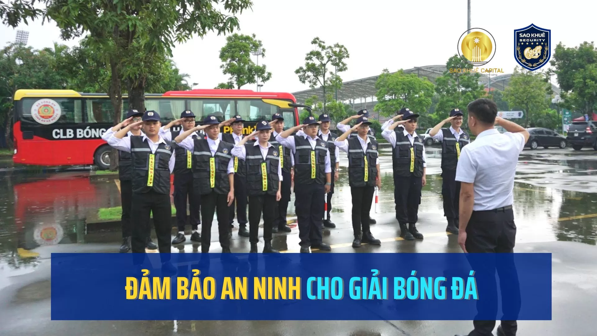 Sao Khuê Security đảm bảo an ninh giải Bóng đá hạng Nhất Quốc gia 2025-2026
