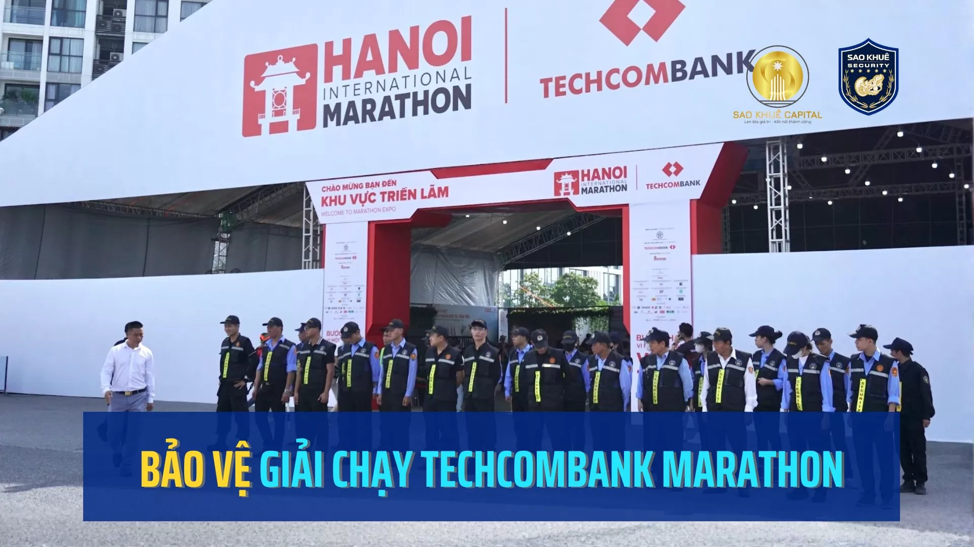 Sao Khuê Security bảo vệ giải Chạy Techcombank International Marathon 2025